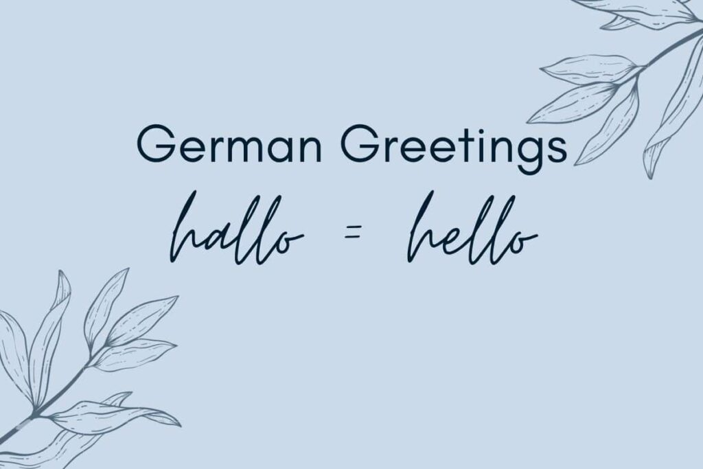 hello in german