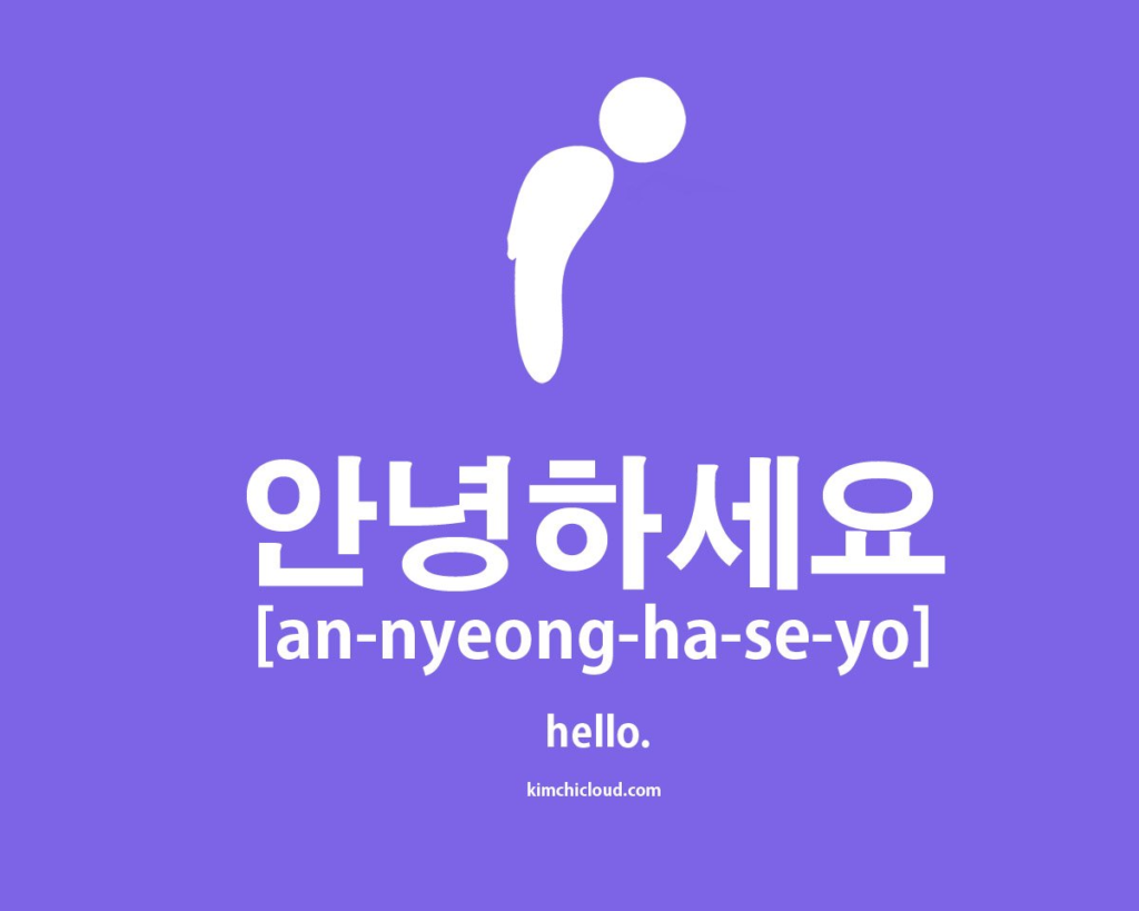 hello in korean